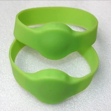 100 шт./лот из непромокаемой ткани 125 кГц RFID Браслет T5577 силиконовый приближения переписать Дубликатор duplo и картами Управление