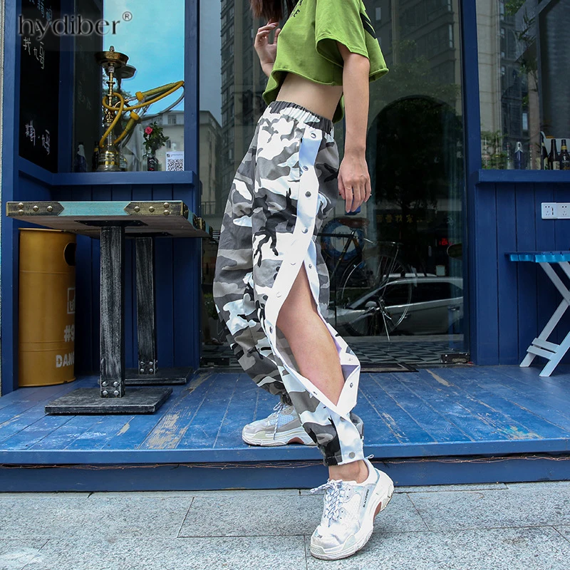 Оранжевые камуфляжные штаны женские спортивные фиолетовые розовые Pantalon Femme