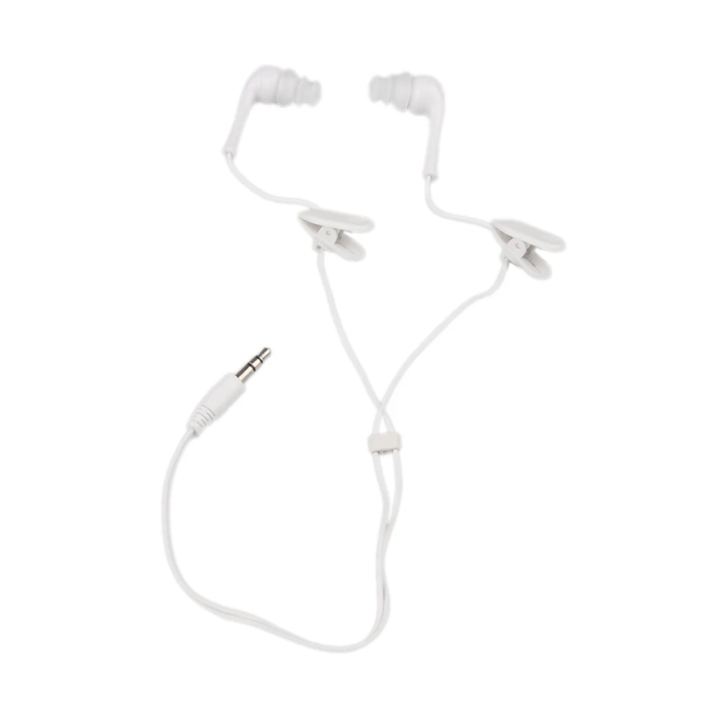 Водонепроницаемые наушники IPX8 2 упаковки 3 5 мм гарнитура с зажимом для дайвинга