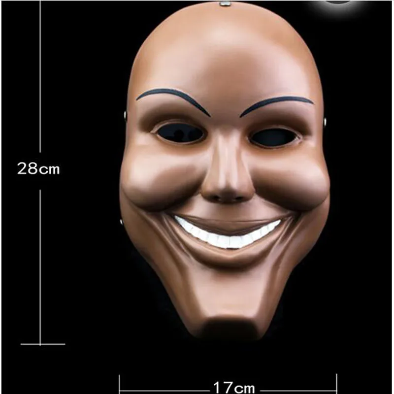 High-grade Resin The Purge Smiling Face Scary Clown Moive Mask Halloween Mascara Terror Cosplay Party Masquerade Dress Costume (4)