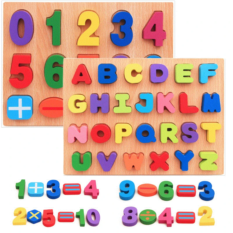 

Children 26 Letters English Alphabet Recognition Wooden Math Toys Infants Digital Number Math Toy Toddlers Early Educational Toy