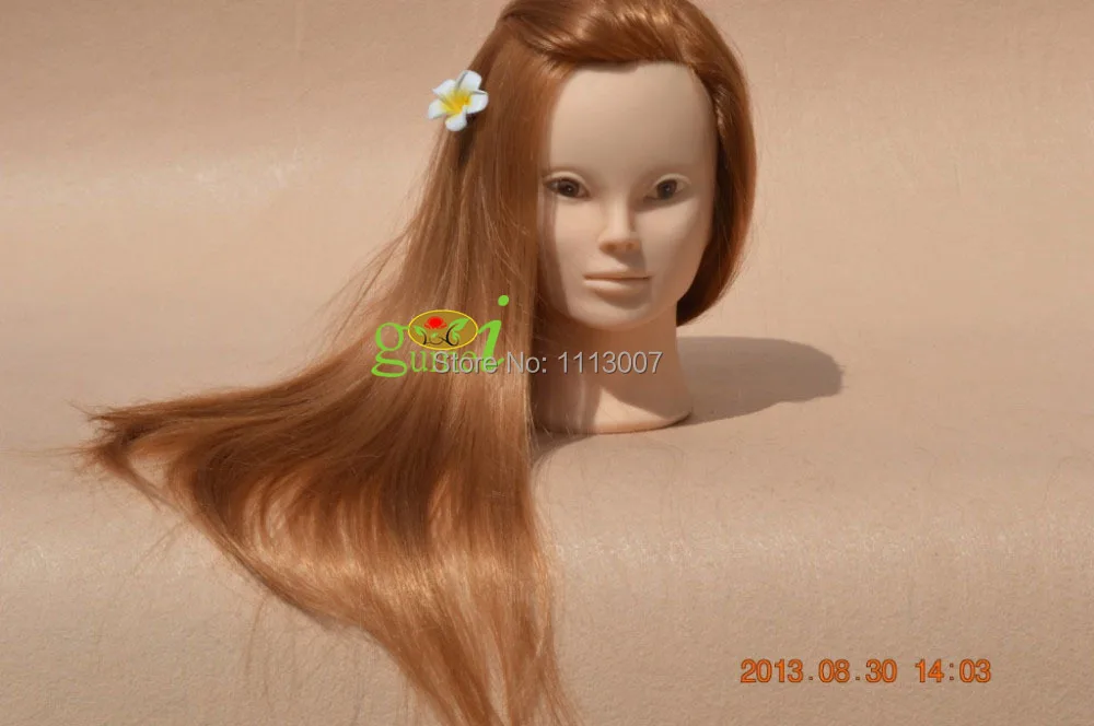 Манекен Maniqui высокотемпературный волос волокно обучение женский манекен-голова для обучения с волосами