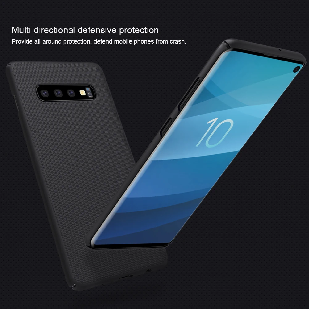 Nillkin чехол для Samsung Galaxy S10 матовый мобильного телефона ультра тонкий ПК Жесткий