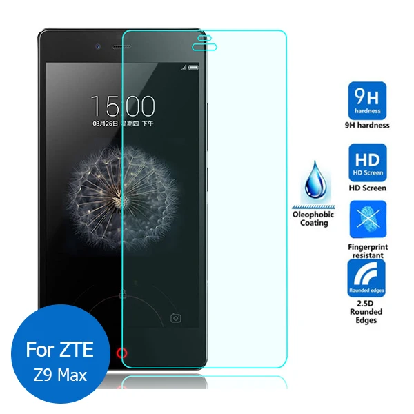 

For ZTE Z9 Max Tempered Glass Screen Protector 2.5 9H Safety Protective Film On Z9Max Z 9 NX510J NX512J
