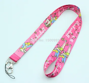 

New 20Pcs Popular Tinkerbell Logo Style mobile Phone lanyard Key chain Strap Charm Gift Free shipping M14