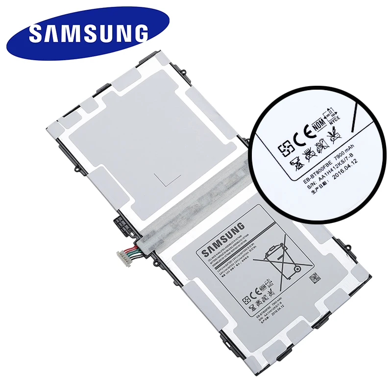 Samsung EB-BT800FBE аккумулятор для samsung GALAXY Tab S 10,5 T800 T801 T807 SM-T805c сменный планшет аккумулятор 7900 мАч