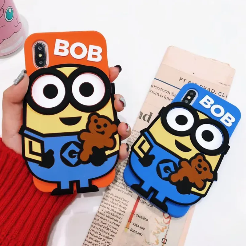 

cartoon phone Cases For iphone 7 7Plus 8 8plus Soft silicone Case for iphone 6 6s plus X XS MAX XR phone back cover