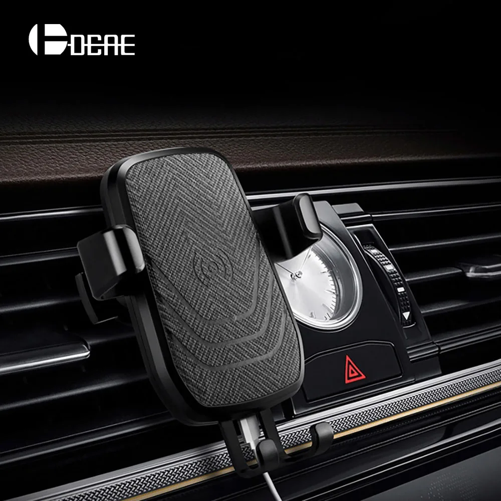 

DCAE Qi Wireless Car Charger 10W Fast Charging Pad Car Mount Air Vent Phone Holder for iPhone XS Max XR X 8 Plus Samsung S9 S8