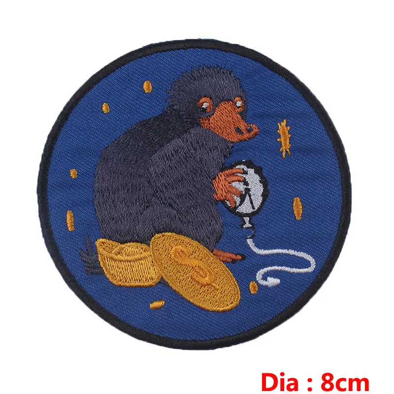 Prajna фантастические животные нашивки Niffler для одежды маска яда вышитая нашивка