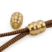 10 шт./лот конус латунный нож бусины Паракорд зонтик веревка шнур Открытый EDC Тыква DIY шарик