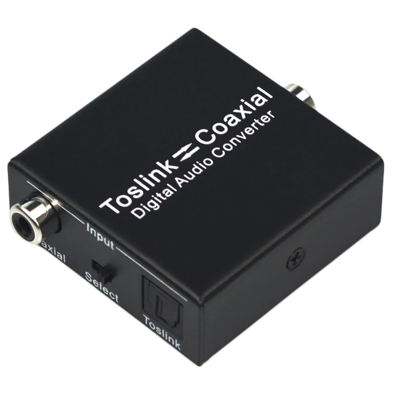 

Digital 2-Way Audio Converter Spdif Toslink To Coaxial Audio Or Coaxial Audio To Spdif Toslink Switch Digital Audio Bi-Directi