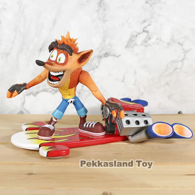Crash Bandicoot NECA Deluxe фигурка с струйной платой ПВХ Коллекционная модель