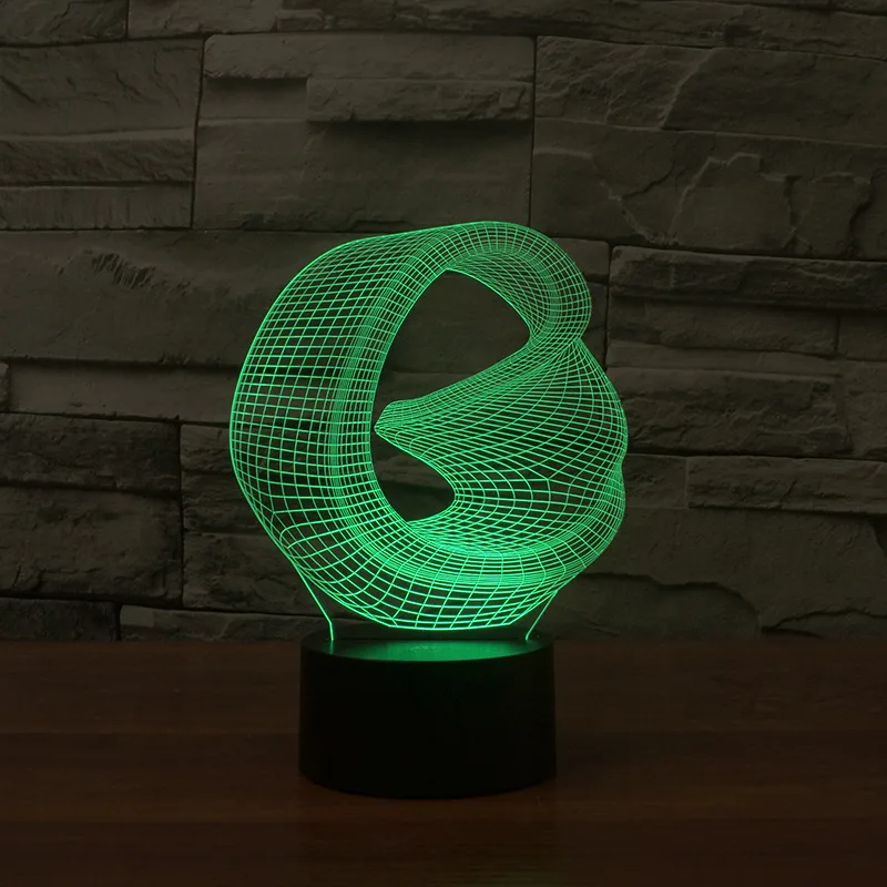 Европейская энергосберегающая настольная лампа креативный подарок Usb Led 3d 7