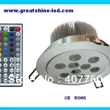 AC85V/265 V инфракрасная пульт RGB красно-зелено-синий 9X1 Вт Светодиодный потолочный светильник, используемый для дискотек и баров