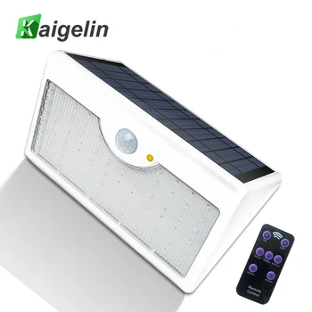 

60 LED 5 Modes Remote Control Solar LED Lamp Infrared PIR Motion Sense Waterproof LED Street Wall Light Outdoor Garden Lighting