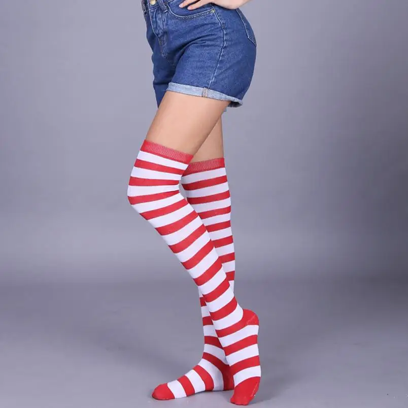 New Arrival Women Socks Sexy Thigh High Over The Knee Socks Long High Quality Fabulous Elastic Breathable Sock Sokken Meias#W