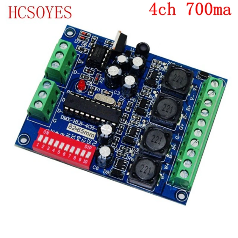 

4CH 700ma Constant Current RGBW dmx Controller DMX512 decoder For led DC5-36V