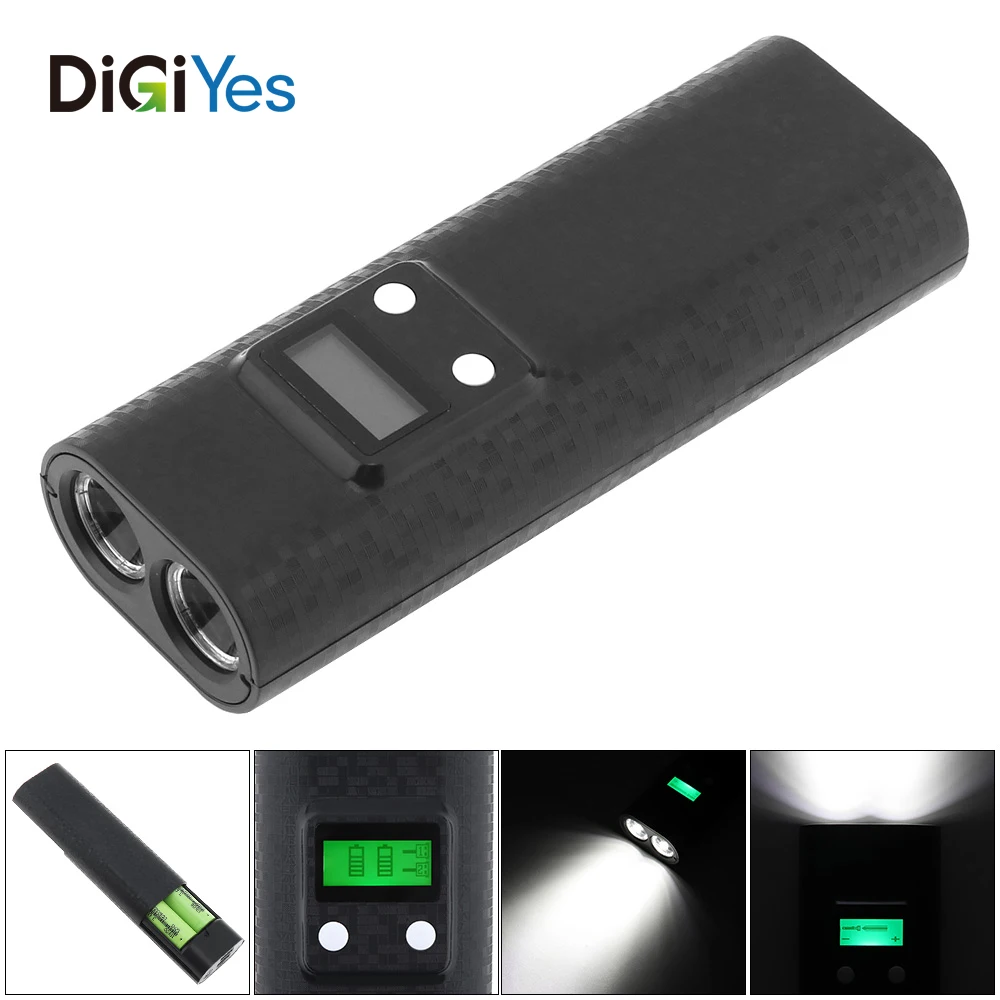 

Battery Charger with Dual USB LCD Capacity Display Support Flashlight Lighting Function for Li-ion 18650 Rechargeable Battery