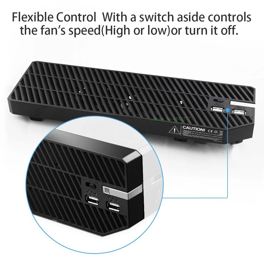Для xbox ONE консольный кулер, супер быстрый охлаждающий вентилятор, высокая скорость, 3 класса, USB 2 хаб, черный выхлоп,, новинка