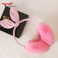 Real Rex Rabbit Earmuffs Winter Outdoor Warm Fashion Comfort protector Cute Men Women Leather fur ear muffs Rabbit ears V1