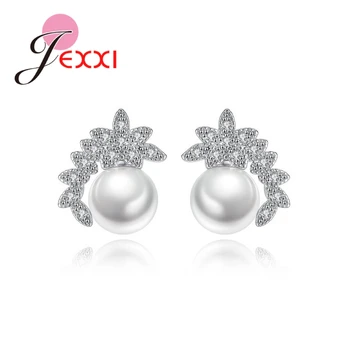 

Stud Earrings Leaves Crown Modelling 925 Sterling Silver Punk Folk Dance Competition Beautiful Ornaments For Lady
