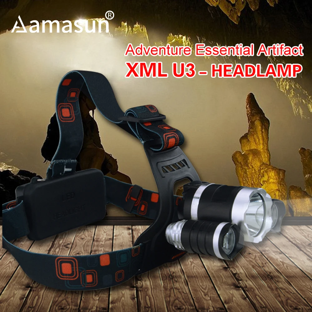 

LED Headlight 5000Lm XML-U3 Q5 Headlamp LED Flashlight Forehead Head Lamp Torch 18650 Battery Powered for Camping Fishing