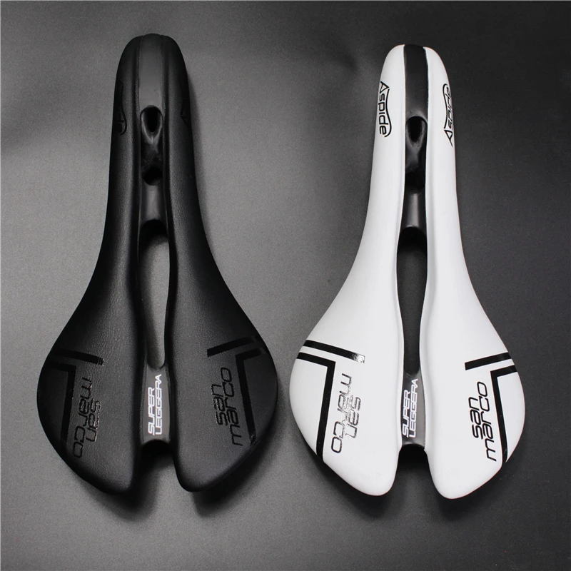 white bike saddle