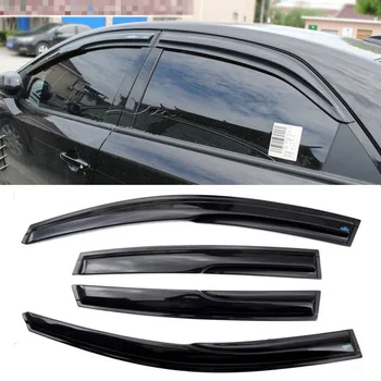 

4pcs Windows Vent Visors Rain Guard Dark Sun Shield Deflectors For Kia Forte