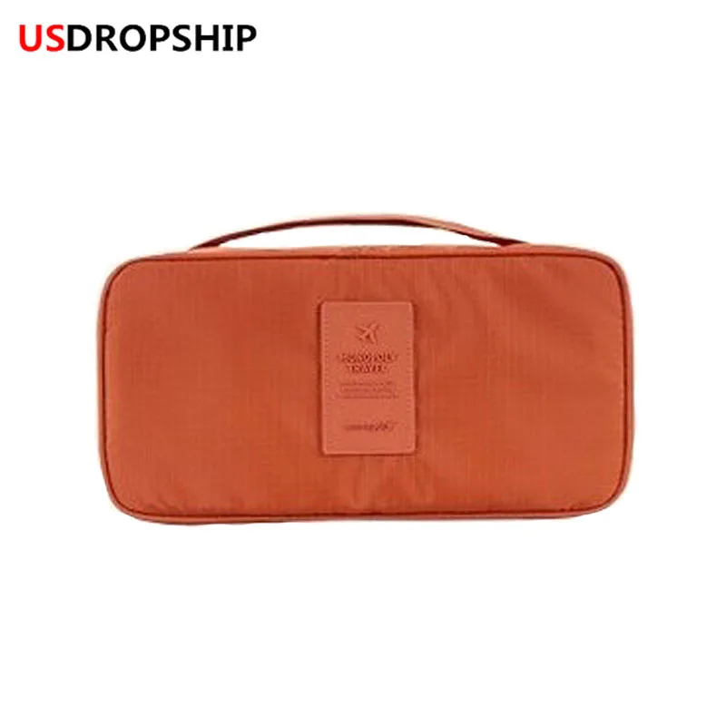 

USDROPSHIP Portable Women Makeup Bag Travel Bra Underwear Organizer Bag Cosmetic Daily Supplies Toiletries Storage Bra Bag case