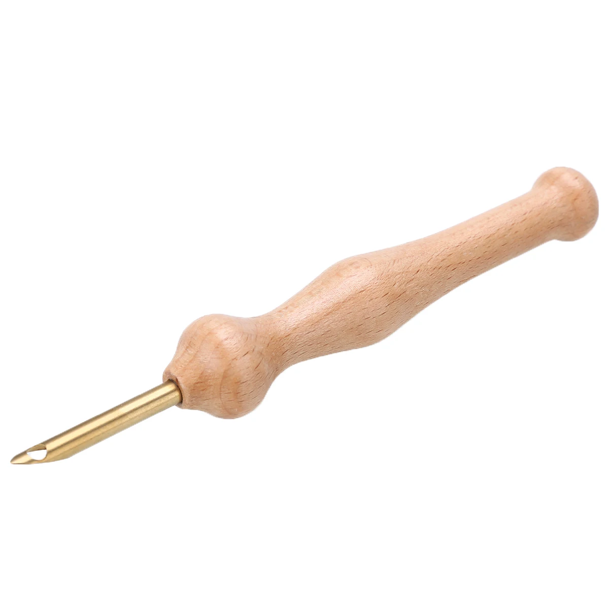 Wooden Handle Crochet Hook Felting Craft DIY Sewing Embroidery Pen Punch Needle Threader Set