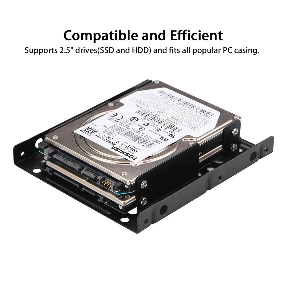 DeLOCK Rack Supporto Per HDD SATA Da 2.5 Pollici - Staffa Di Montaggio In Metallo - copertina