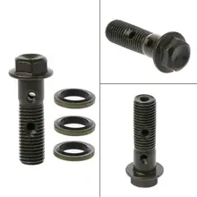 Motorcycle Brake Hollow Screw M10 x 1.25 Double Banjo Bolt For Honda Yamaha Suzuki