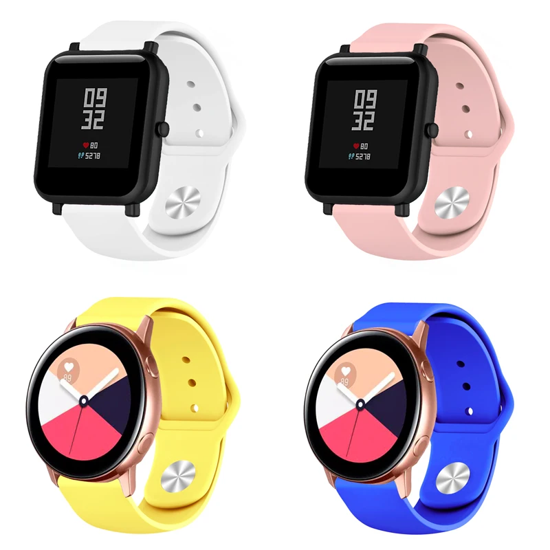 18 мм/20 мм/22 мм Smartwatch Band для samsung/Garmin/huawei/Apple watch/Motorola/Withings/Amazfit/SUUNTO/ископаемого/Ticwatch универсальный браслет