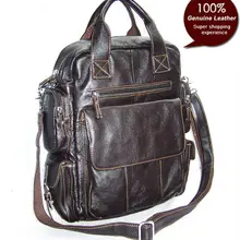 Новинка, рюкзак из натуральной кожи, модный мужской рюкзак, mochila, школьная сумка, рюкзак для путешествий, школьный мужской рюкзак, коричневый