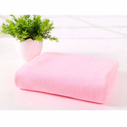 70x140cm Microfiber Travel Bath Towel Absorbent Fiber Beach Towel Drying Washcloth Shower Towel - Цвет: Розовый