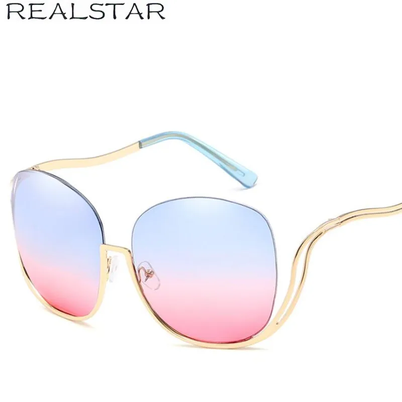 Realstar 2018 Новый полукруглый Солнцезащитные очки для женщин Для Роскошные
