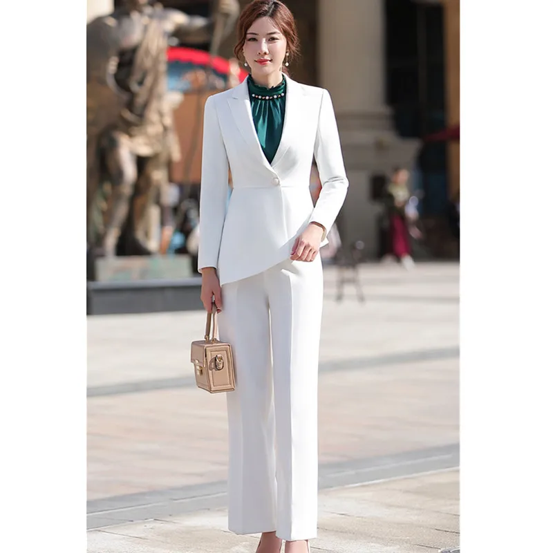 long sleeve formal pantsuit