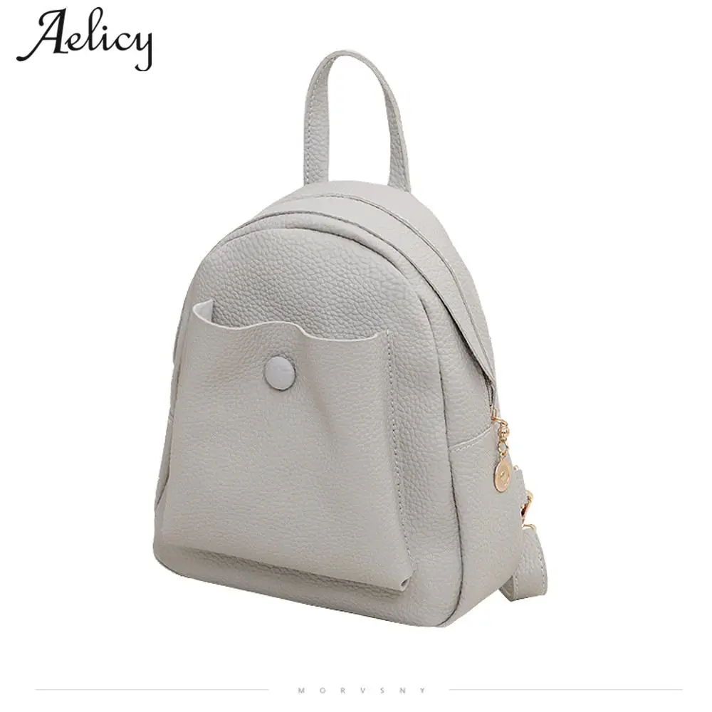 

Aelicy Luxury Mini Backpack School Bags for Women 2018 Female Shoulder Bags Rucksack Vintage bolsa mochila feminina Sac a dos