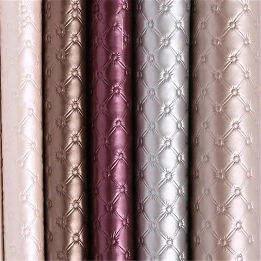 50*136cm Litchi Faux Artificial Synthetic Leather Fabric Imitation
