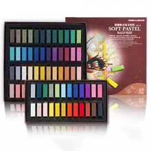 48 цветов, короткий пастельный мягкий карандаш для художника, ученика, граффити, рисование, ручка для рисования, школьные канцелярские товары, товары для рукоделия, безопасные, нетоксичные