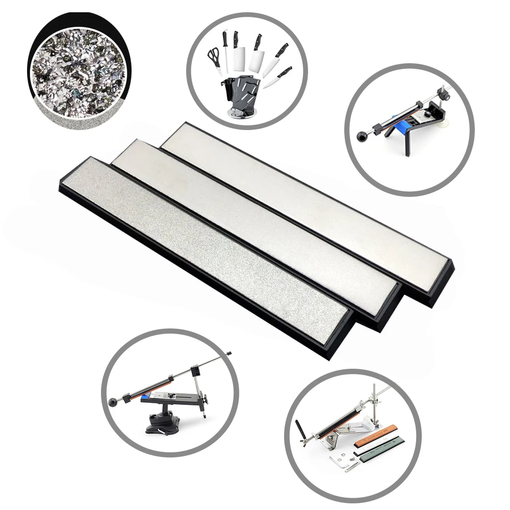 

80-2000# 3pcs Edge sharpener diamond whetstone professional stone diamond stone Knife sharpener system Ruixin Pro suit
