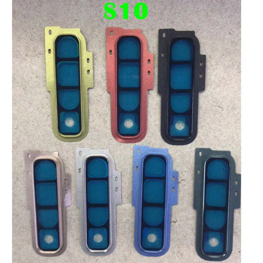 For Samsung Galaxy S10 Plus Rear Camera Glass Lens Cover With Frame Holder with Sticker Replacement 4