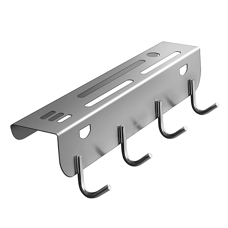 

304 stainless steel multi-function knife holder kitchen free punching spatula hook cutting board frame WY5311627