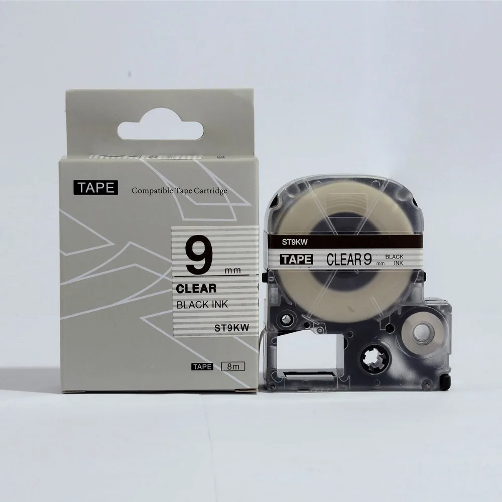 

5PK mix colors compatible KingJim 9mm label tape SS9KW ST9KW SC9RW SC9BW SC9YW labelworks LW300 /LW400