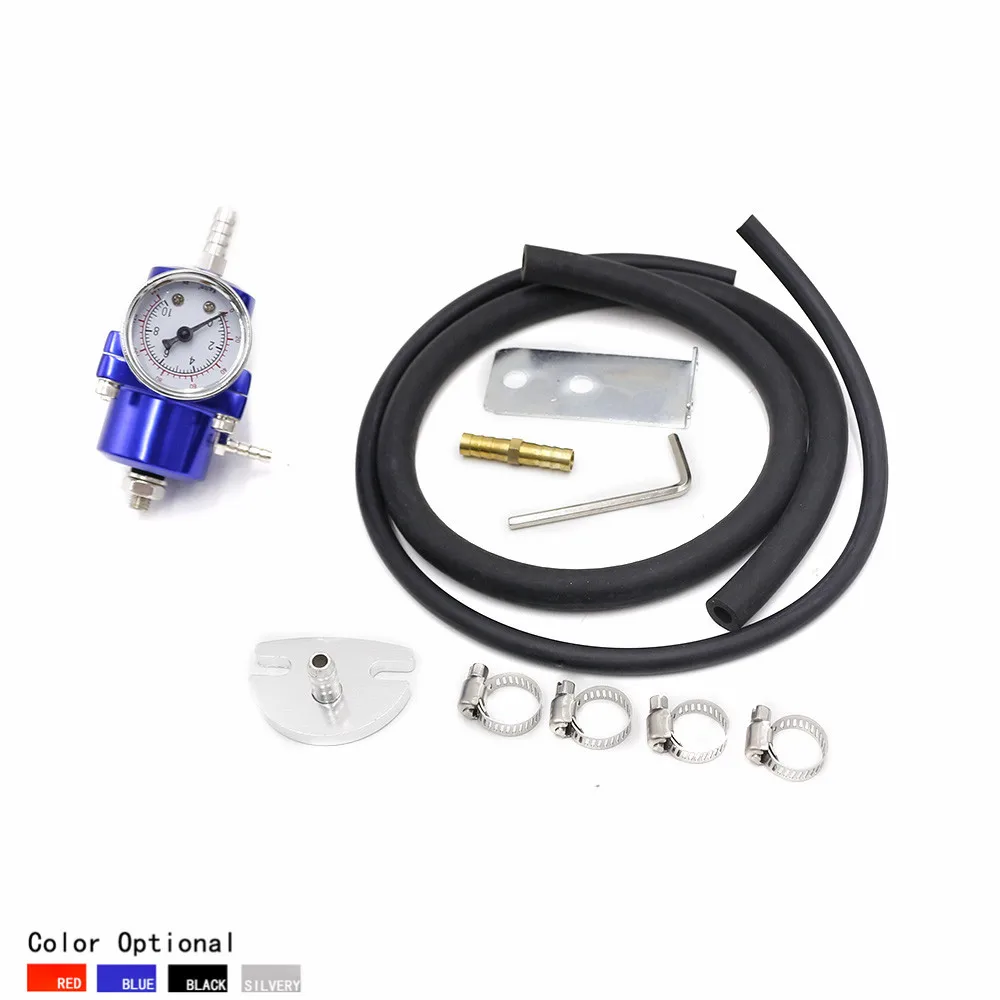 

Universal Adjustable Fuel Pressure Regulator with Fuel Press Gauge Fuel Press Regulator