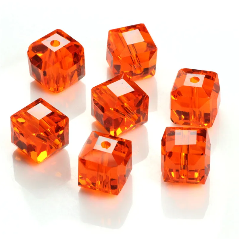 Стеклянные бусины разделители 8 мм 95 шт./лот|glass beads|spacer beadssquare beads |
