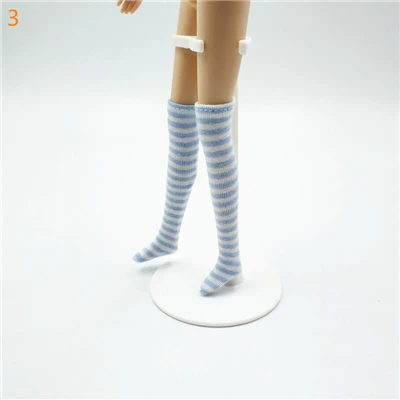 1 пара новые полосатые чулки для Barbies, Blyth, Momoko, Azone, 1/6 кукла licca носки одежда аксессуары - Цвет: color 3