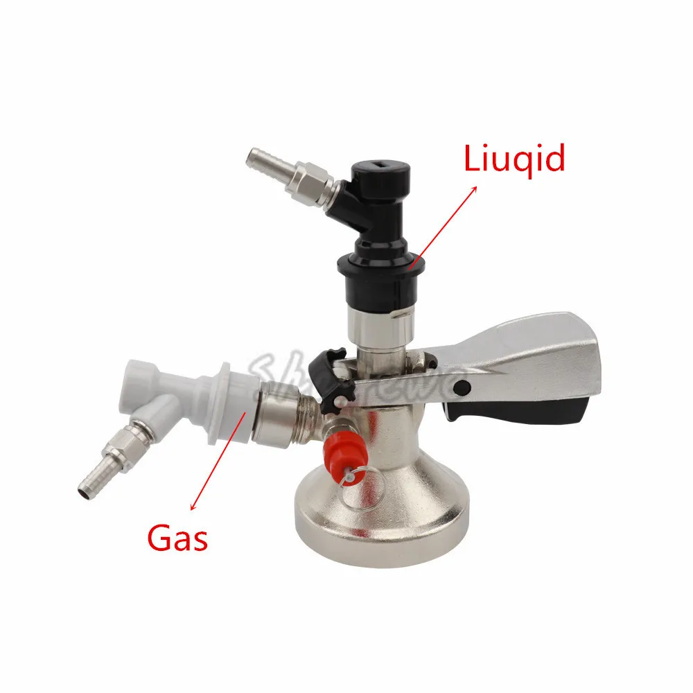 Stainless Steel Ball Lock Conversion Kit,Cornelius Type Quick Disconnect Keg Coupler Adapter,Luquid & Gas Posts for Beer Brewing