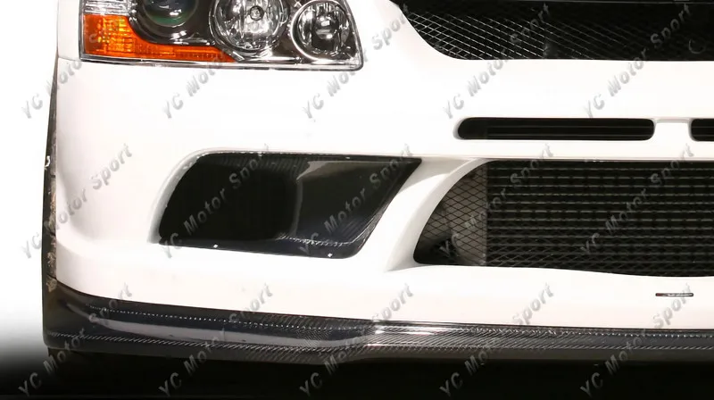 2004-2007 Mitsubishi Lancer Evolution 8 9 VIII IX Varis 09' Ver Style Front Bumper with Front Lip & Diffuser FRP (56)