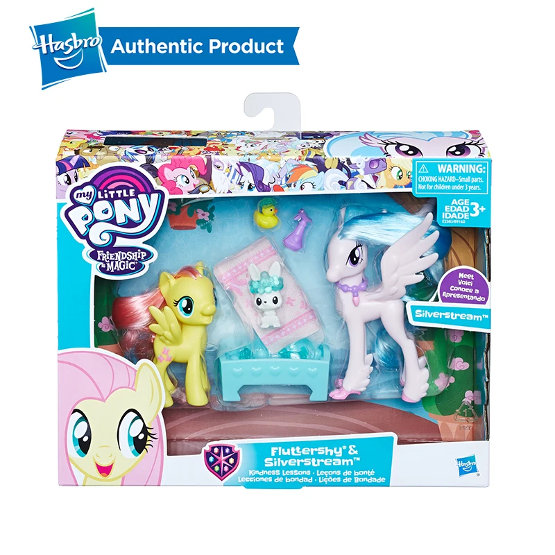 Hasbro My Little Pony Флаттершай и сильверстрим занятие добротой Dash& Sandbar Коллекционная Фигурка Коллекционная модель для девочки